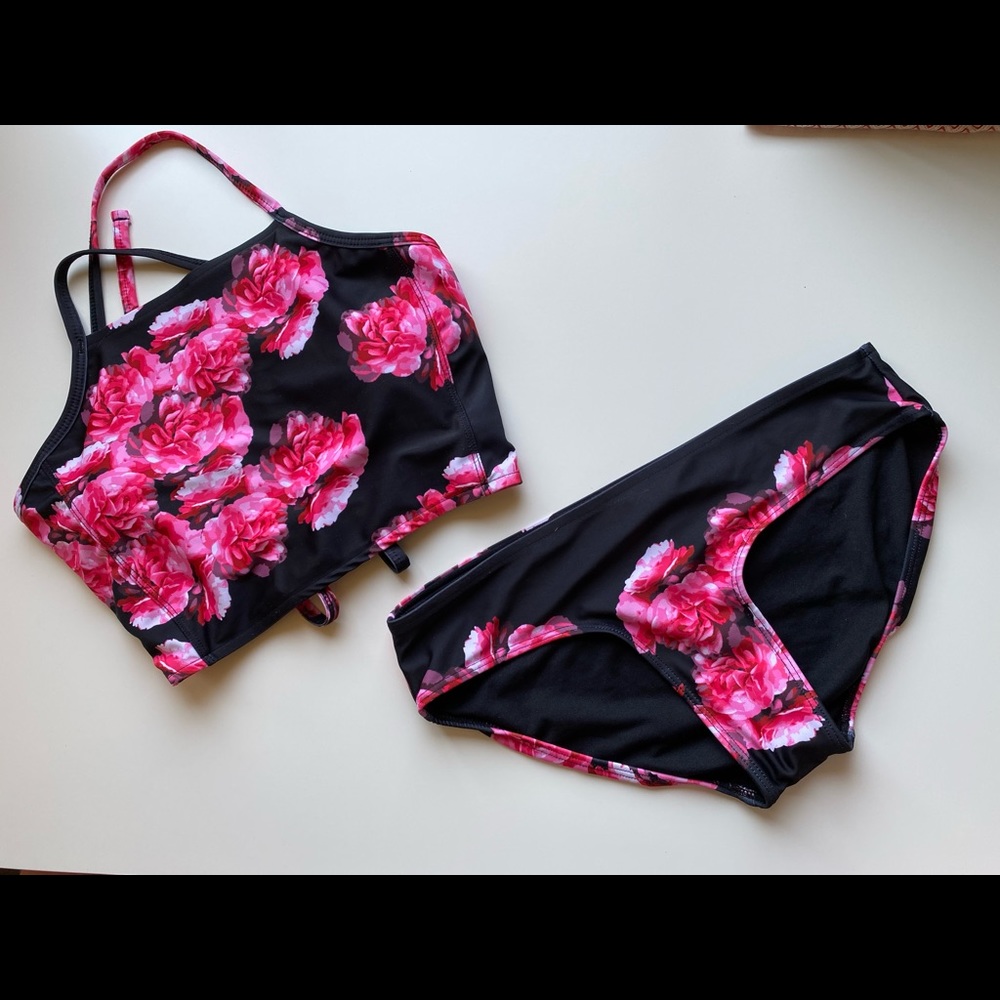Albion Lei switchback crop swimsuit